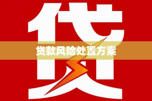 江北贷款风险处置方案