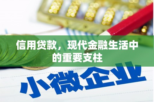 集美信用贷款，现代金融生活中的重要支柱