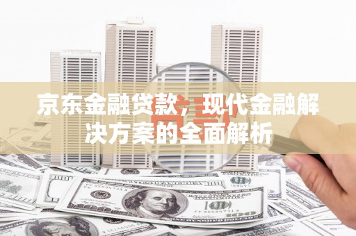 仙游京东金融贷款，现代金融解决方案的全面解析