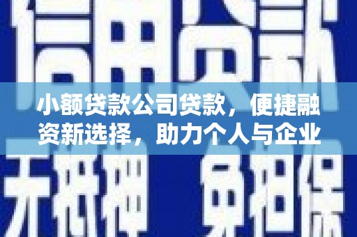 从化小额贷款公司贷款，便捷融资新选择，助力个人与企业成长