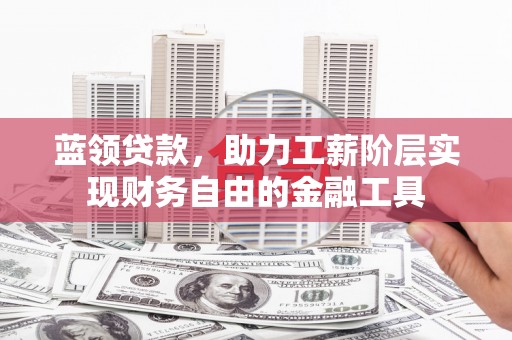 旅顺口蓝领贷款，助力工薪阶层实现财务自由的金融工具