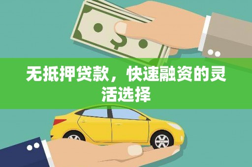 青神无抵押贷款，快速融资的灵活选择