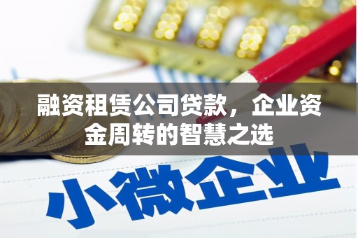 繁昌融资租赁公司贷款，企业资金周转的智慧之选