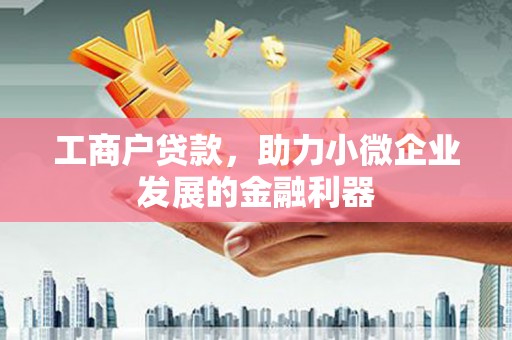 秀屿工商户贷款，助力小微企业发展的金融利器