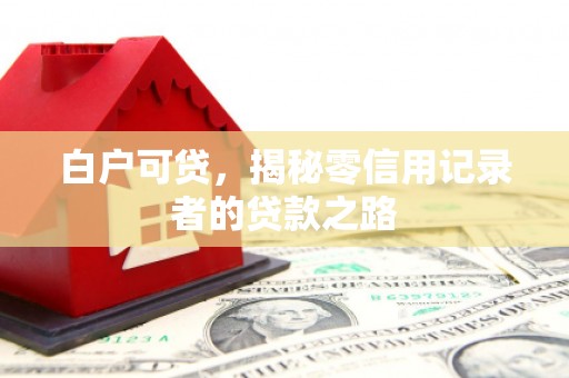 柳营白户可贷，揭秘零信用记录者的贷款之路