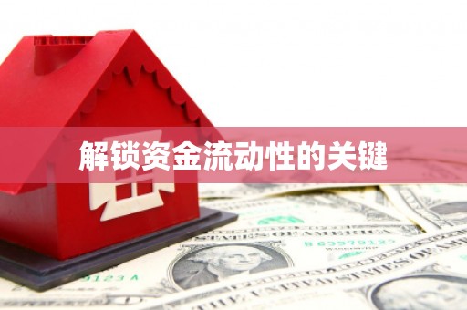 新会解锁资金流动性的关键
